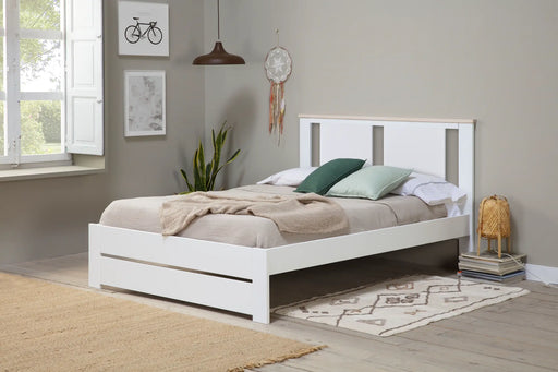 Cama 140x190 Arane Branco/Carvalho