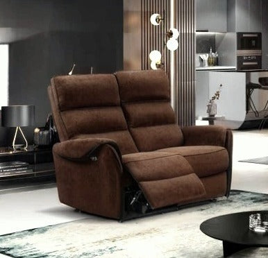 Sofá 2 lugares com 2 Relax Manual RTM Castanho