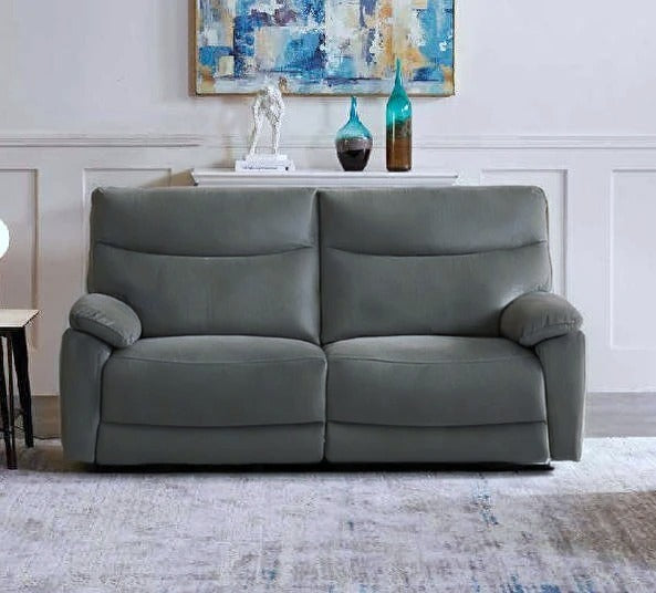 Sofá 3 lugares com 2 Relax Elétricos CYB Cinza