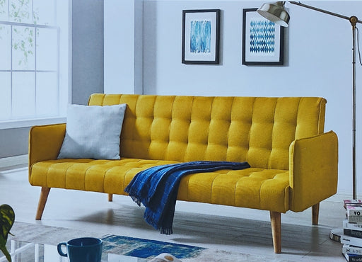 Sofá Cama 4 lugares Clic Clac Amarelo Torrado SRY