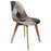 Cadeira Castanha Patchwork Ming