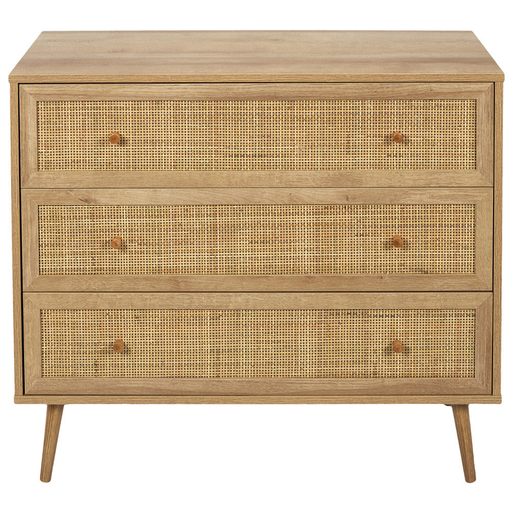 Cómoda 3 Gavetas Rattan Java