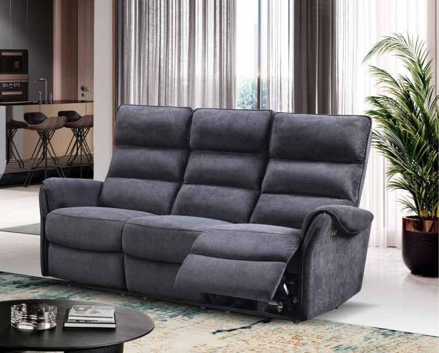 Sofá 3 lugares com 2 Relax Manual RTM Cinza