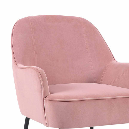 Cadeirão Tecido Velvet Rosa Ruma