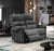 Sofá 2 lugares com 2 Relax Manual RTM Cinza